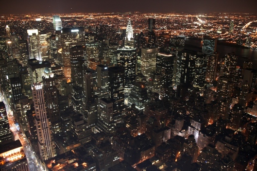 Nueva York por la noche, desde el Empire State