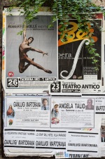 Ocio en Taormina: ballet, ópera y funerales (increíble que se anuncien así).